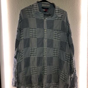 Vintage Tommy Hilfiger Patchwork Button Up